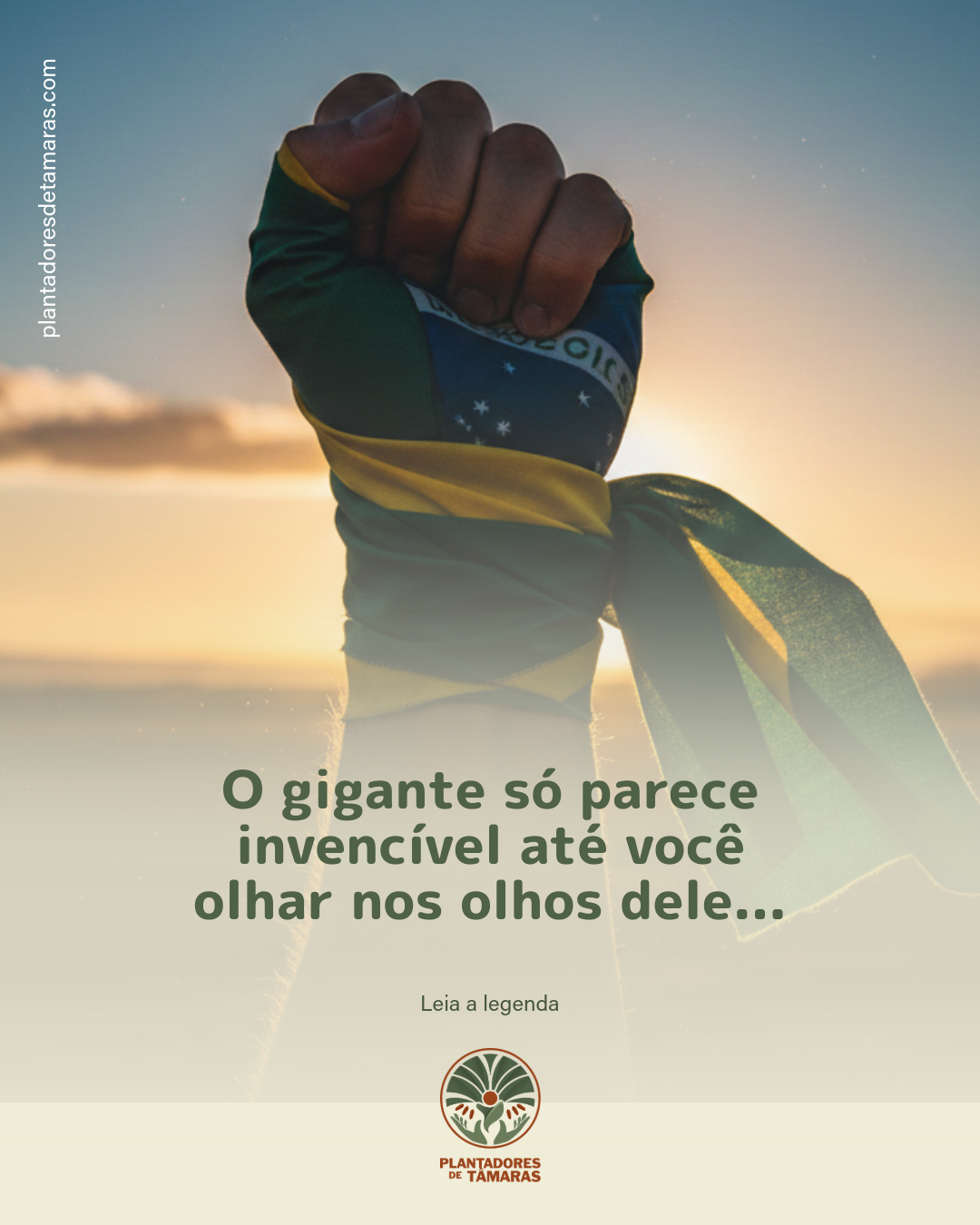 O gigante só parece invencível até você olhar nos olhos dele